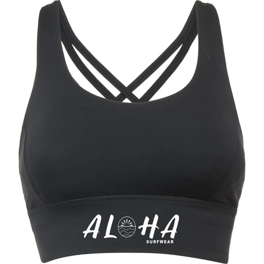 Brassière sport femme Noire alohasurfwear